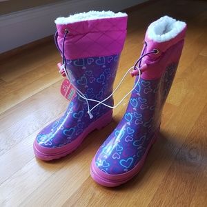 Girl's Insulated Rain Boots